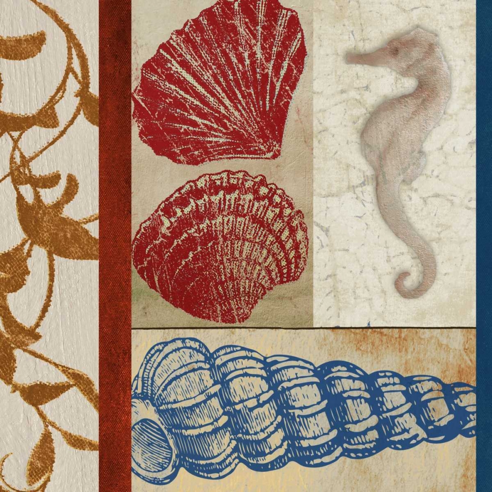 Nautical Surroundings Squares II art print by Elizabeth Medley for $57.95 CAD