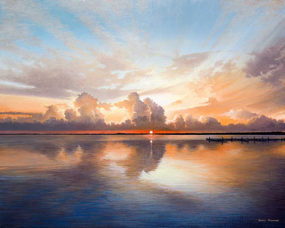 Sunset over Lake art print by Bruce Nawrocke for $57.95 CAD