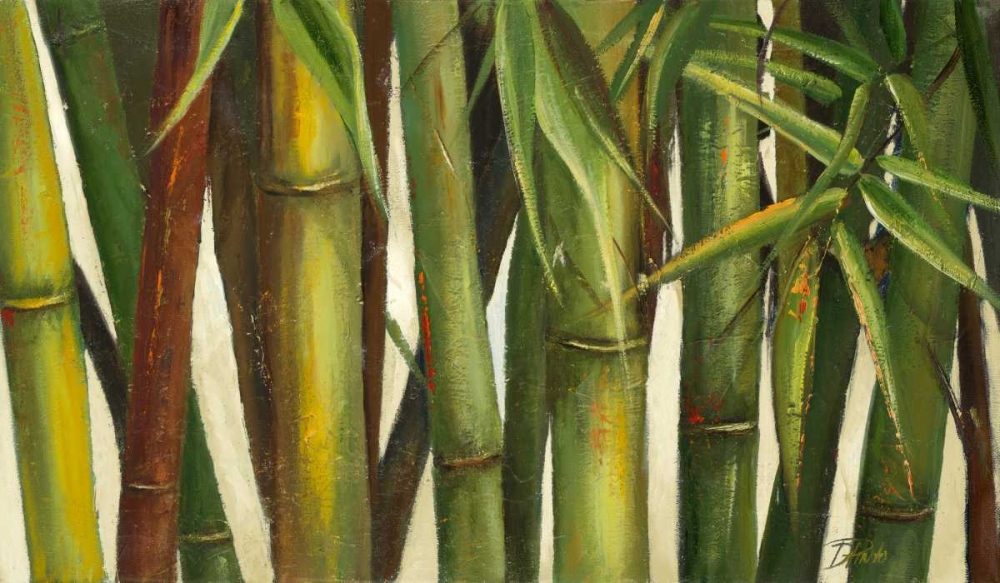Bamboo on Beige I art print by Patricia Pinto for $57.95 CAD