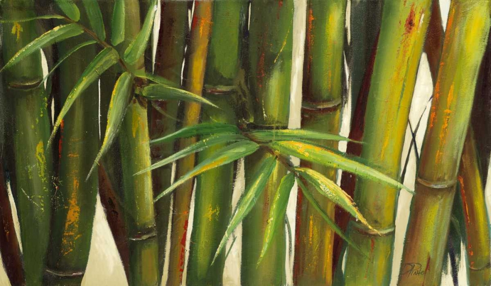 Bamboo on Beige II art print by Patricia Pinto for $57.95 CAD