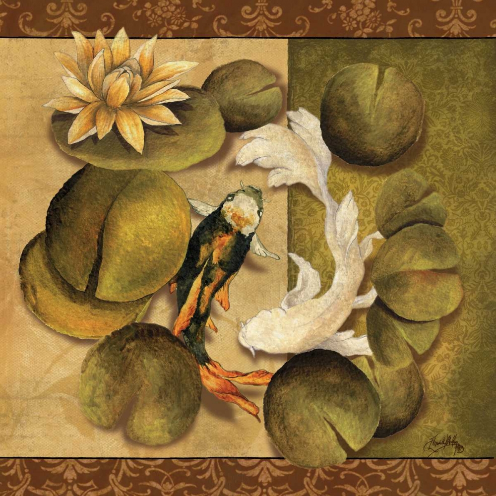 Koi Square I art print by Elizabeth Medley for $57.95 CAD
