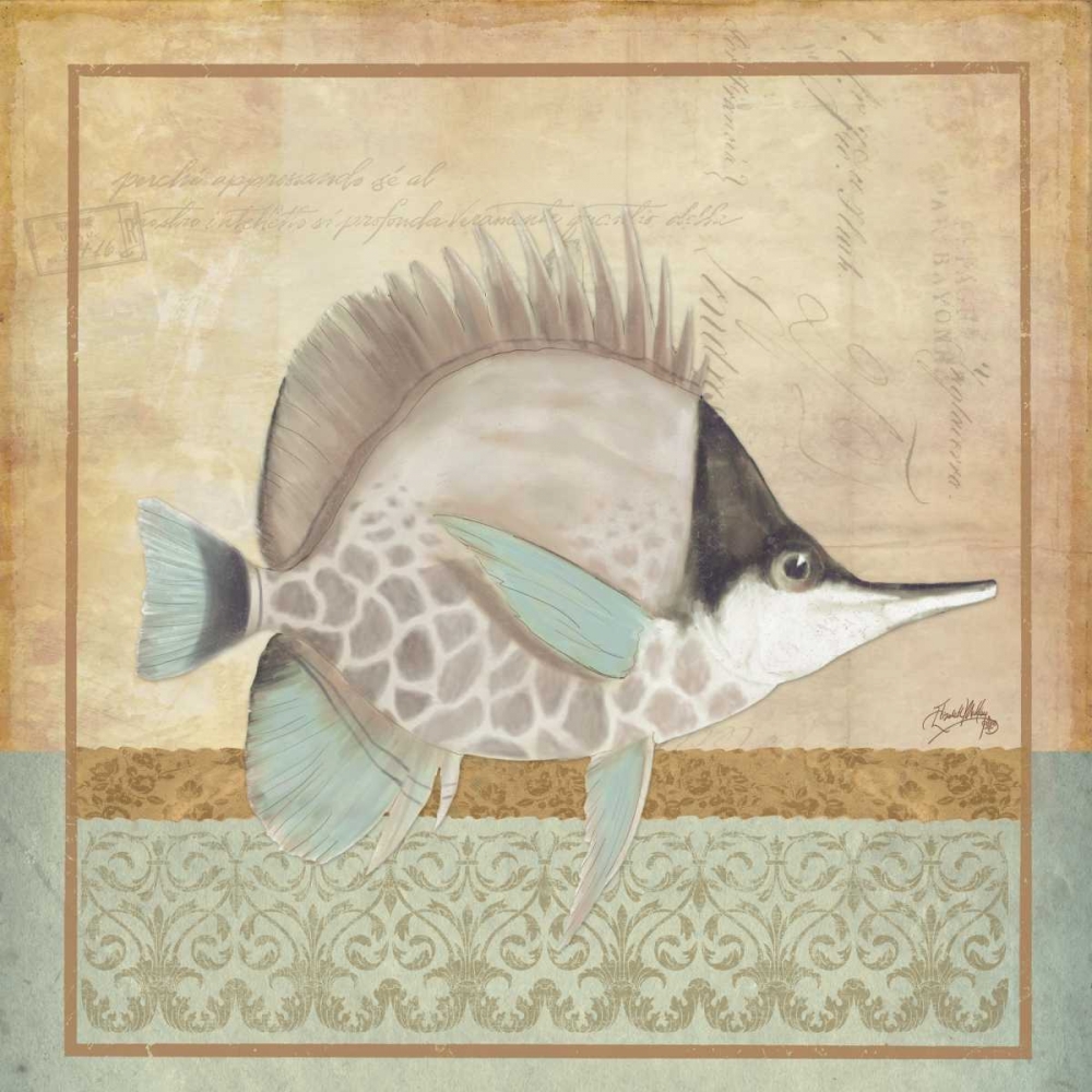 Vintage Fish IV art print by Elizabeth Medley for $57.95 CAD