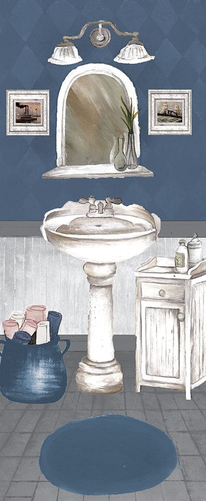 White Wash Bath II art print by Elizabeth Medley for $57.95 CAD