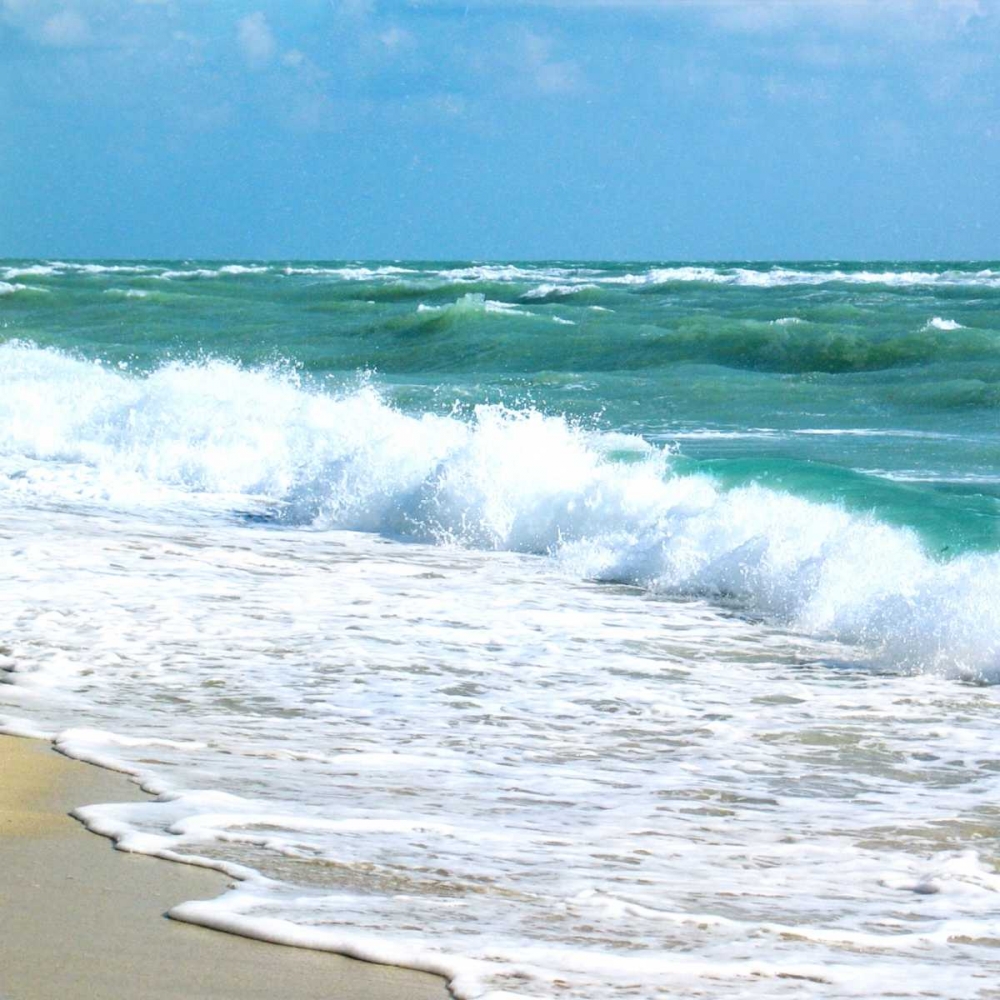 Teal Surf I art print by Nicholas Biscardi for $57.95 CAD