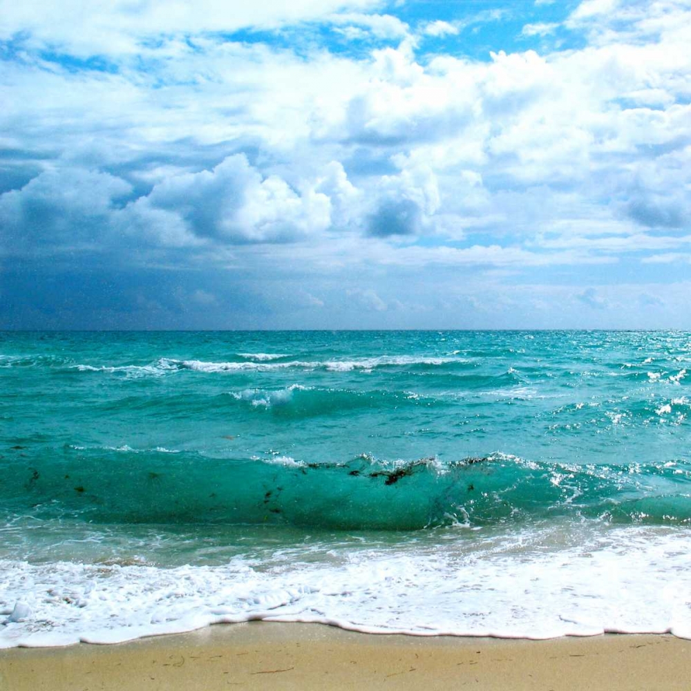 Teal Surf II art print by Nicholas Biscardi for $57.95 CAD