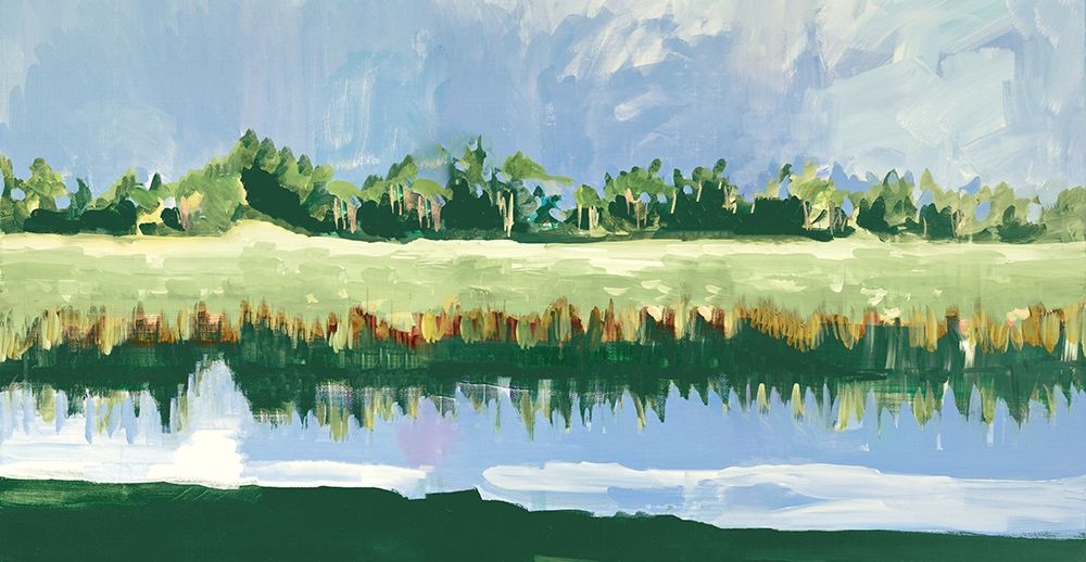 Coastal Landscape View art print by Jane Slivka for $57.95 CAD
