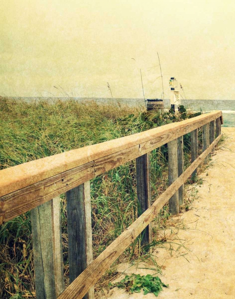 Beach Rails I art print by Lisa Hill Saghini for $57.95 CAD