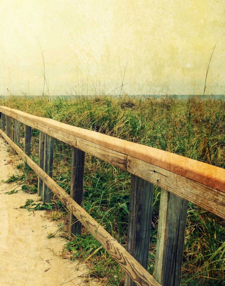 Beach Rails II art print by Lisa Hill Saghini for $57.95 CAD