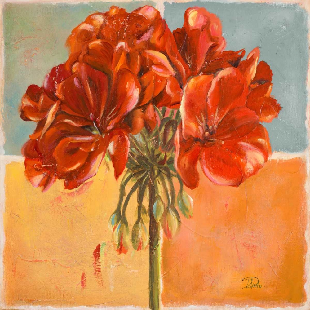 Red Geraniums I art print by Patricia Pinto for $57.95 CAD