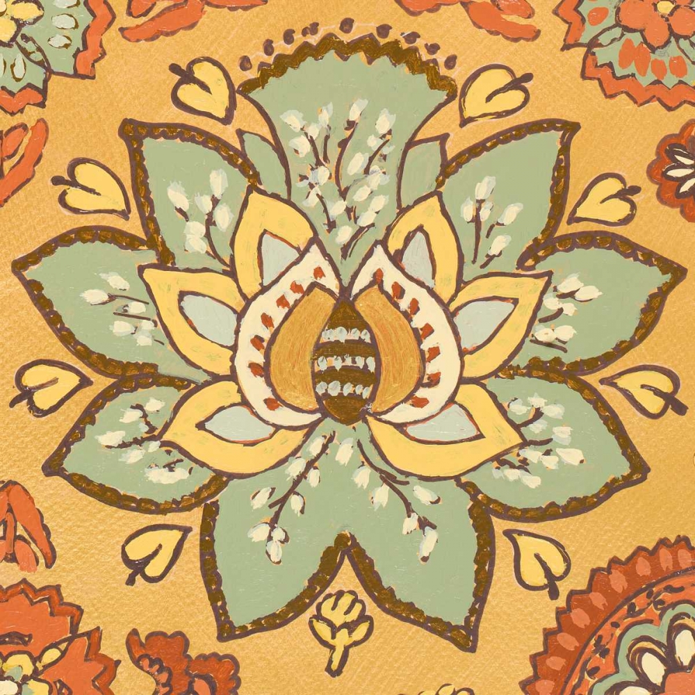 Persian Floral IV art print by Lanie Loreth for $57.95 CAD