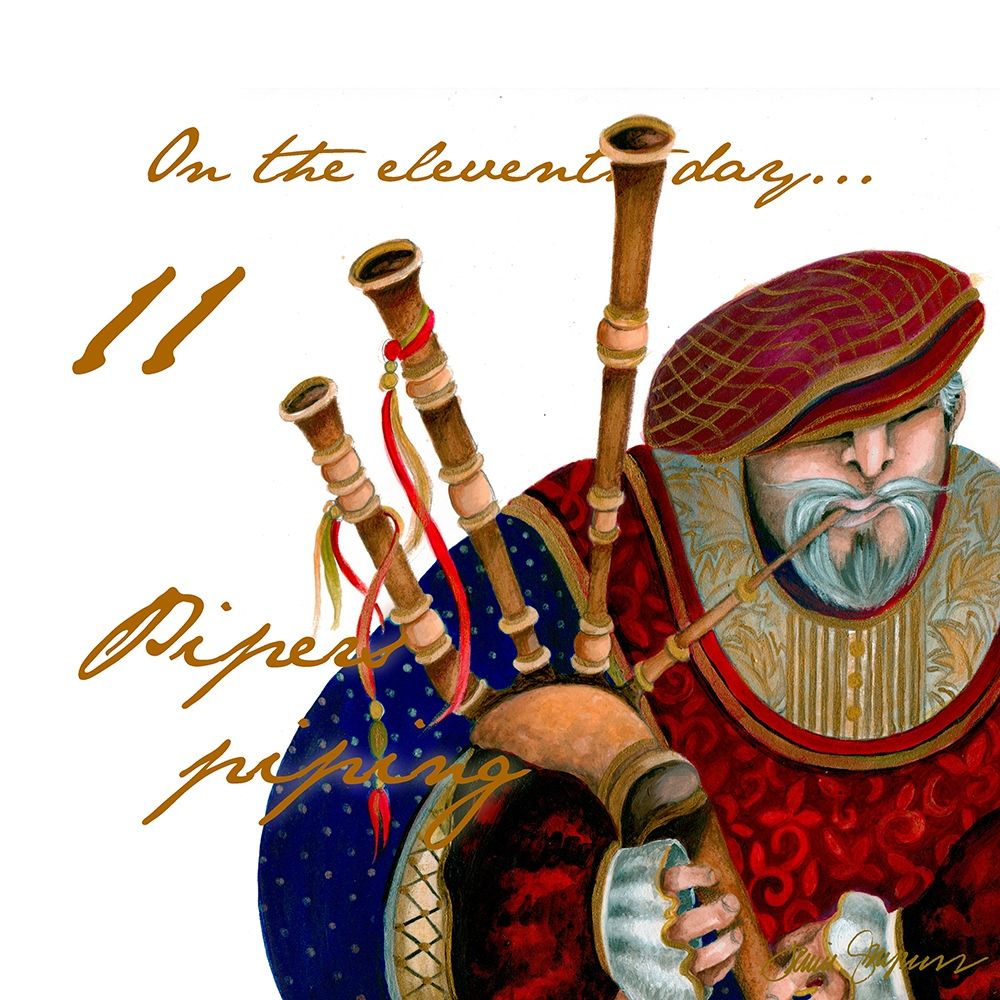 Eleven Pipers Piping art print by Janice Gaynor for $57.95 CAD
