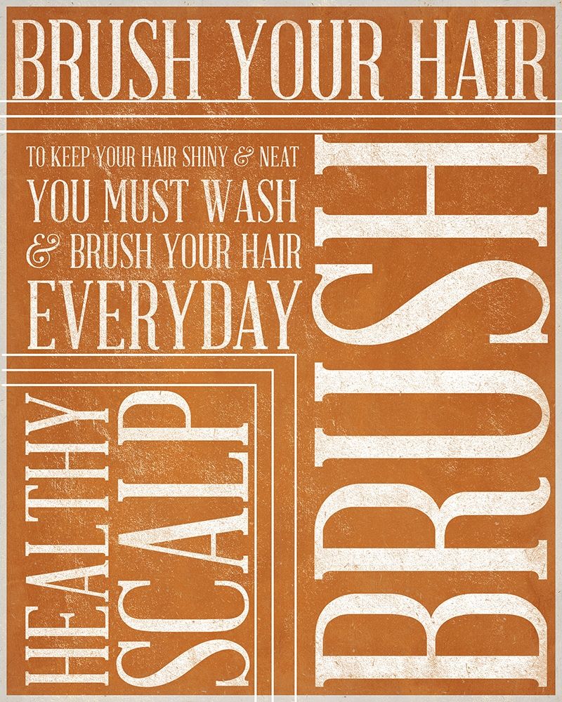 Bath Reminders III (Orange) art print by SD Graphics Studio for $57.95 CAD