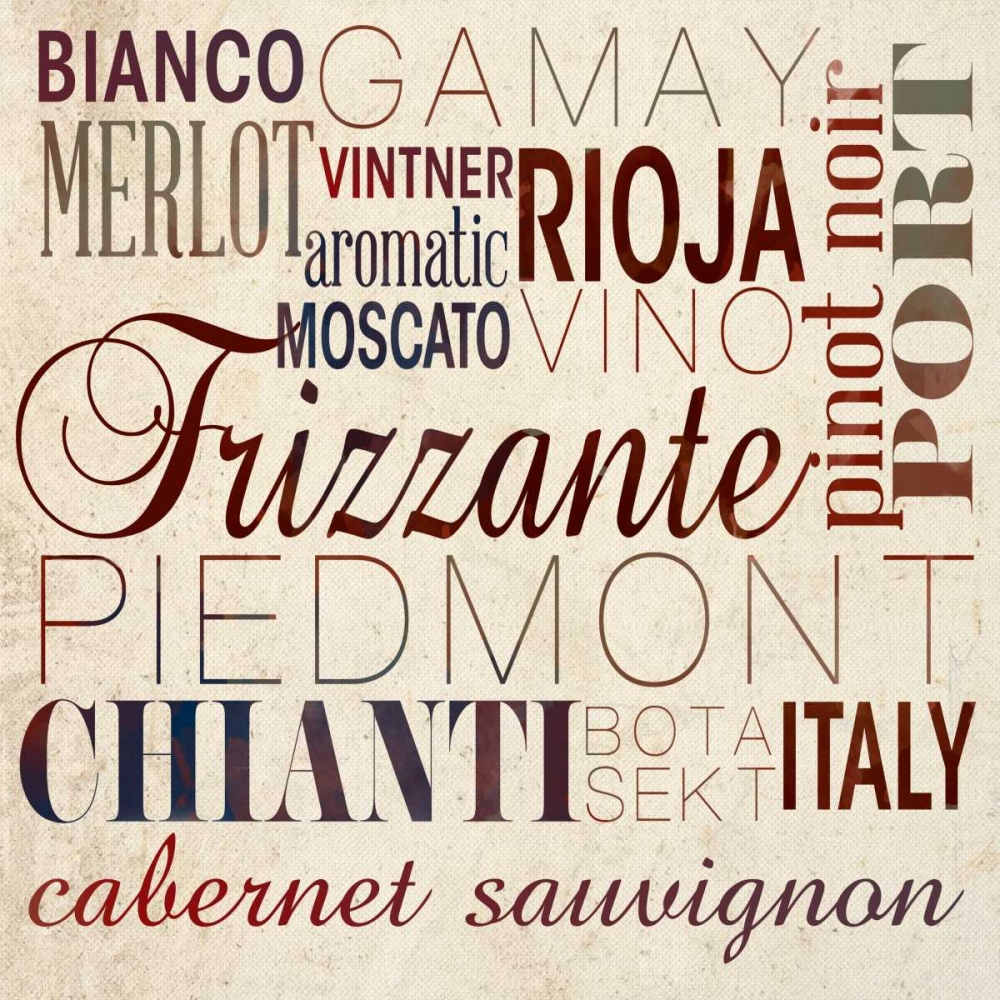 Wine Words I art print by SD Graphics Studio for $57.95 CAD