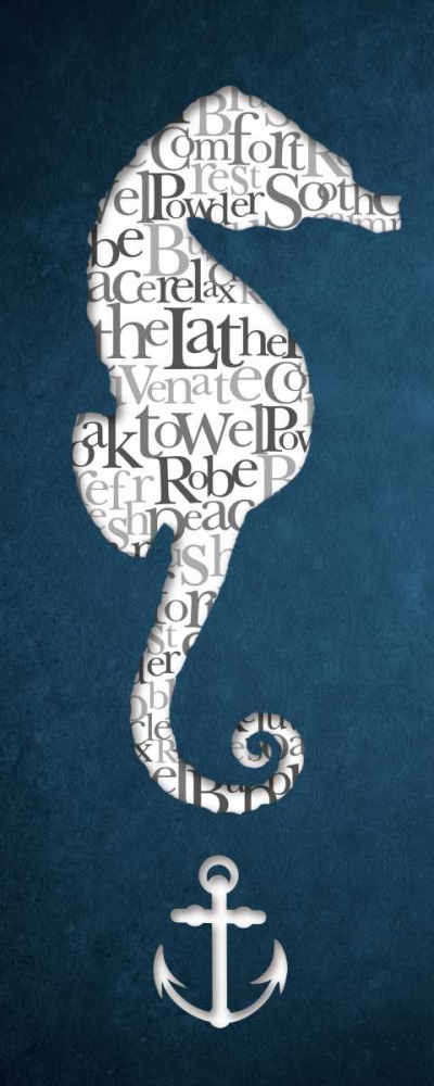 Bath Seahorse I art print by Elizabeth Medley for $57.95 CAD