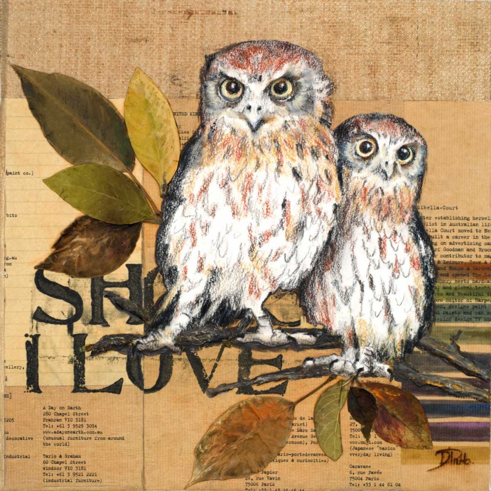 Little Owls II art print by Patricia Pinto for $57.95 CAD