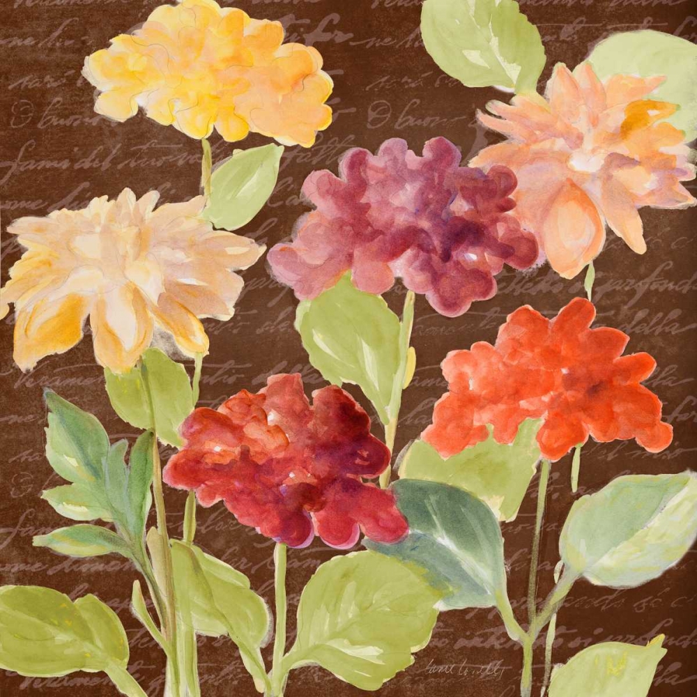 Fragrant Garden on Brown I art print by Lanie Loreth for $57.95 CAD