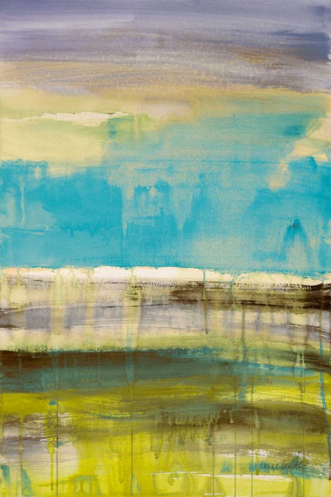 Teal September Rain I art print by Lanie Loreth for $57.95 CAD