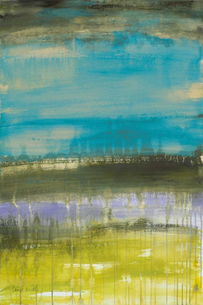 Teal September Rain II art print by Lanie Loreth for $57.95 CAD