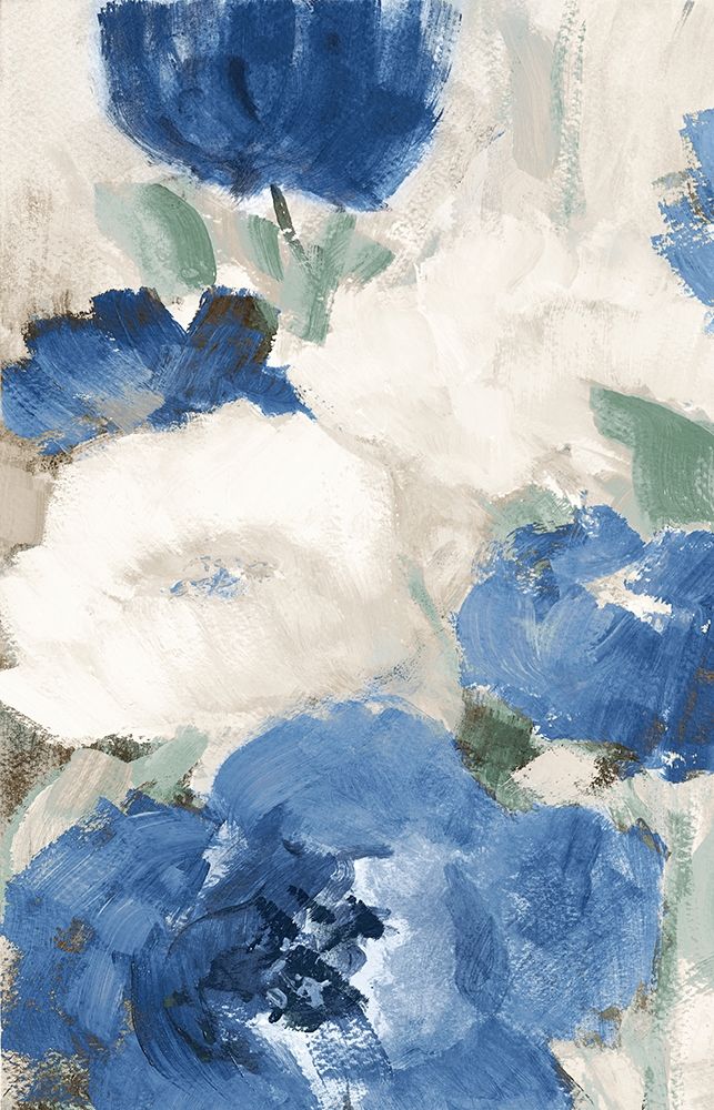 Blue Flower Power I art print by Lanie Loreth for $57.95 CAD