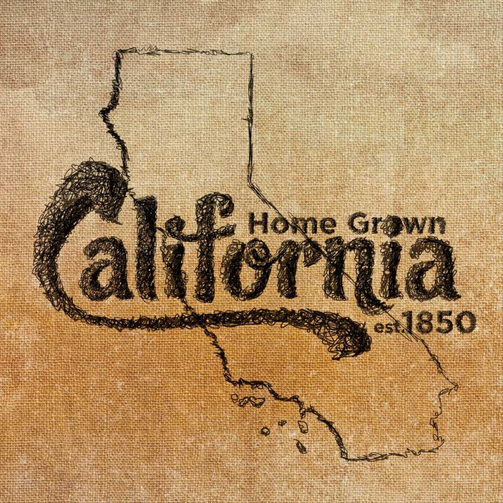 California art print by SD Graphics Studio for $57.95 CAD