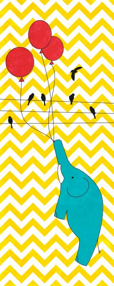 Floating Elephant art print by SD Graphics Studio for $57.95 CAD