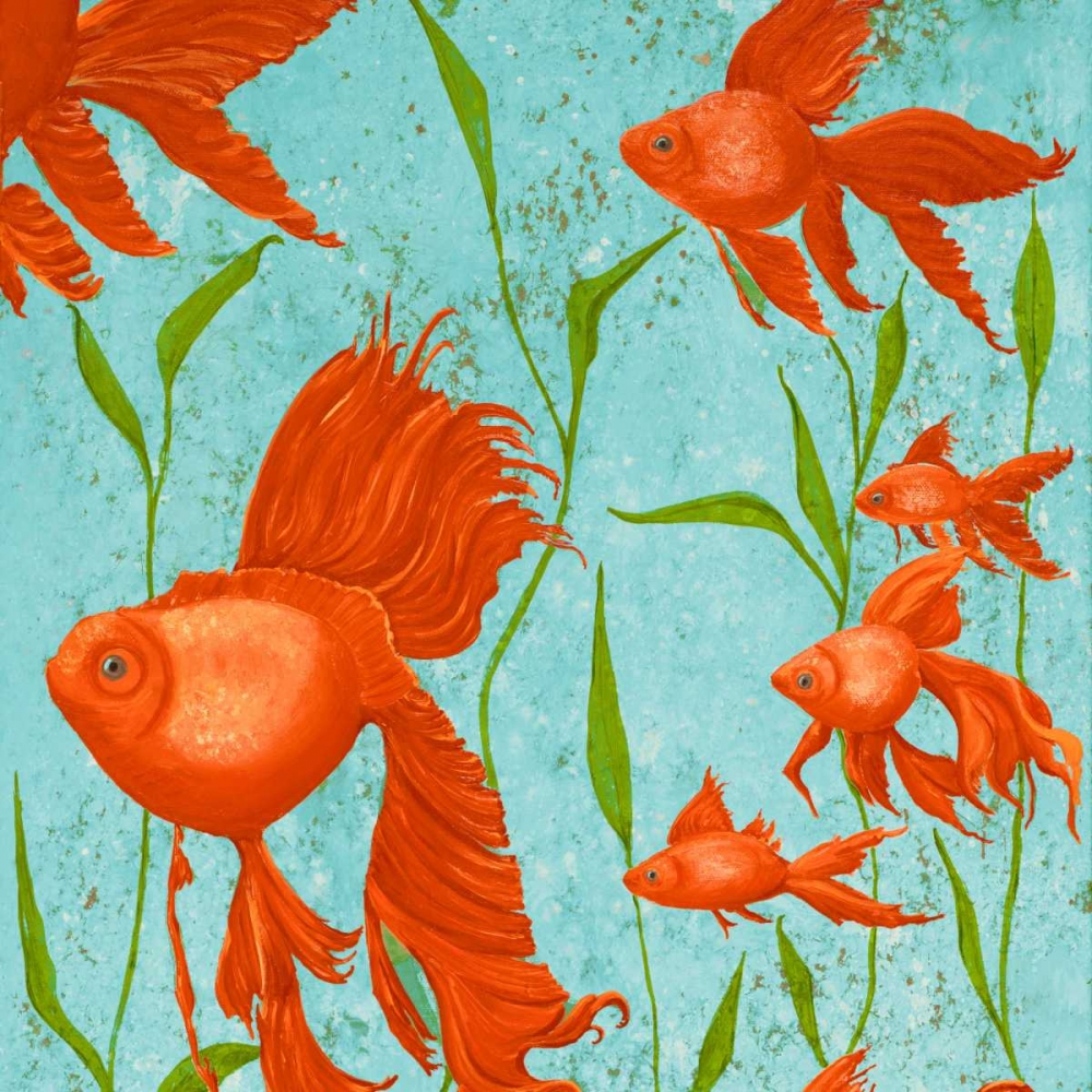 School of Fish I art print by Gina Ritter for $57.95 CAD