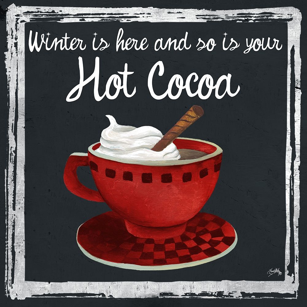 Whimsical Hot Cocoa Holiday IV art print by Elizabeth Medley for $57.95 CAD