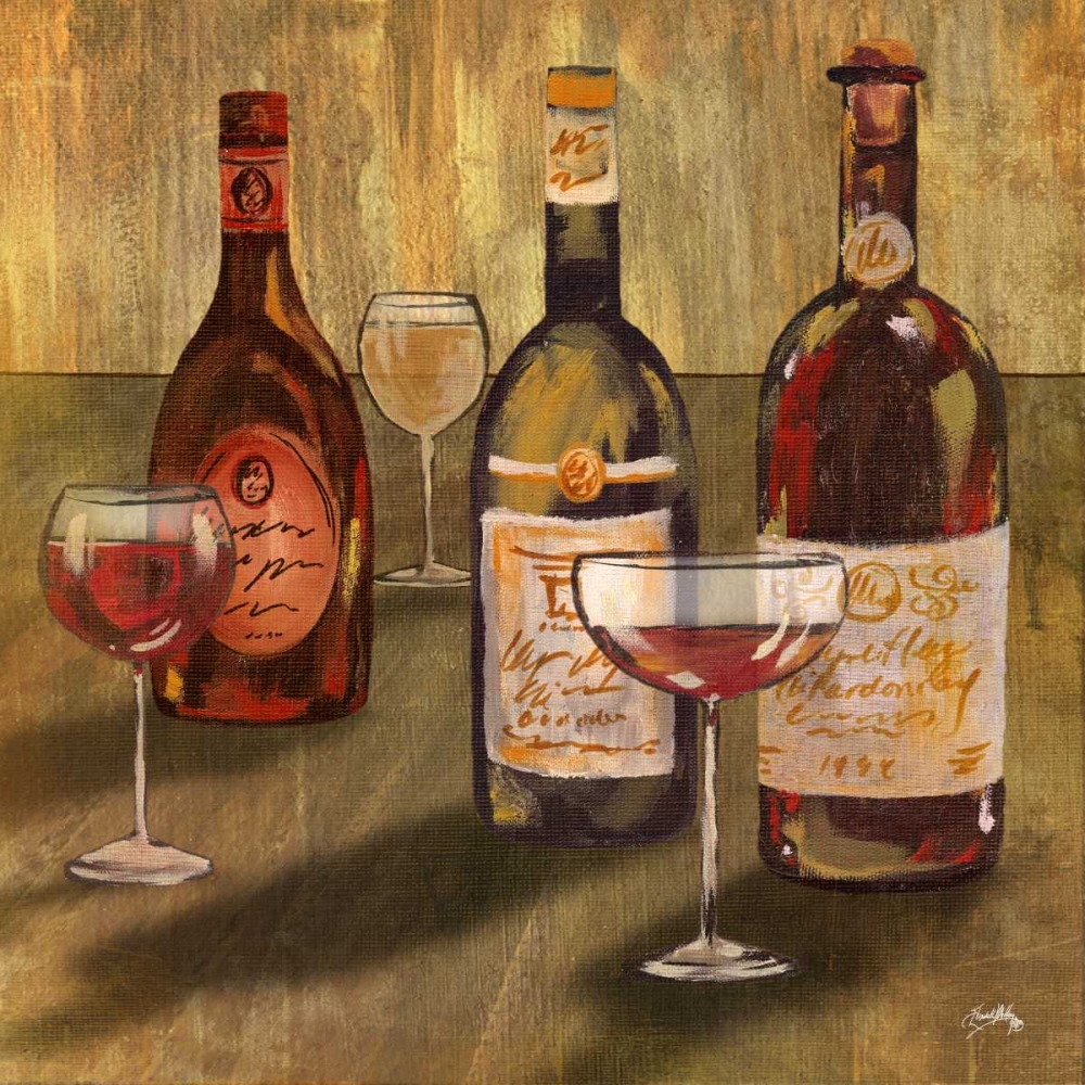 Bottle of Wine II art print by Elizabeth Medley for $57.95 CAD