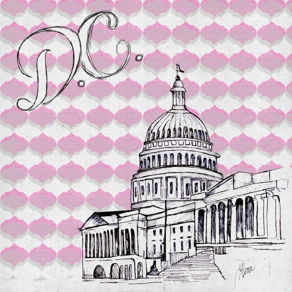 Textile D.C. art print by Gina Ritter for $57.95 CAD