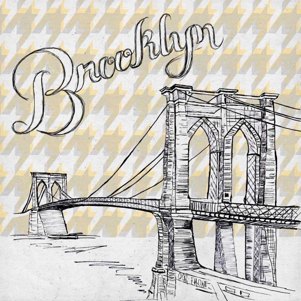 Textile Brooklyn art print by Gina Ritter for $57.95 CAD