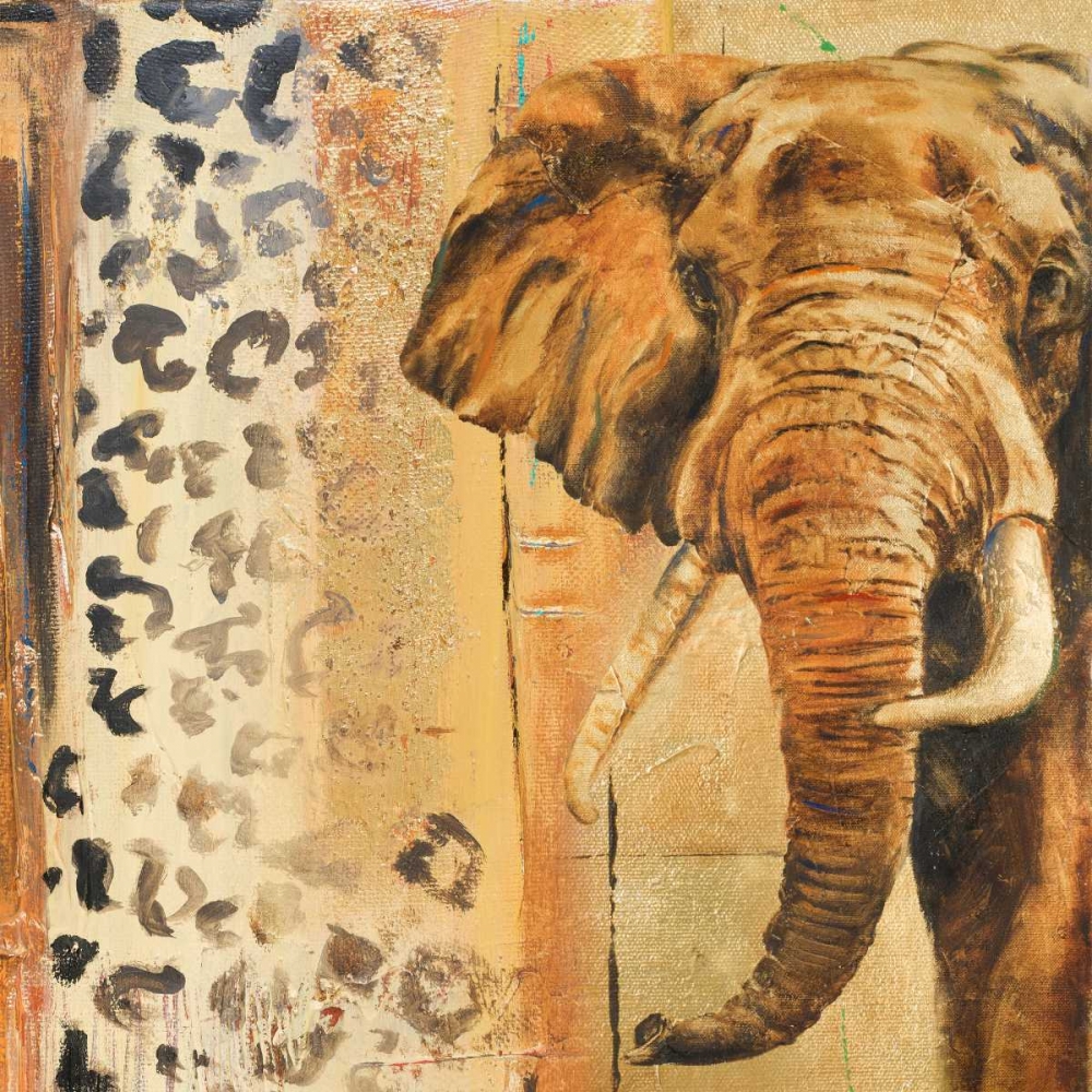 New Safari on Gold Square IV art print by Patricia Pinto for $57.95 CAD