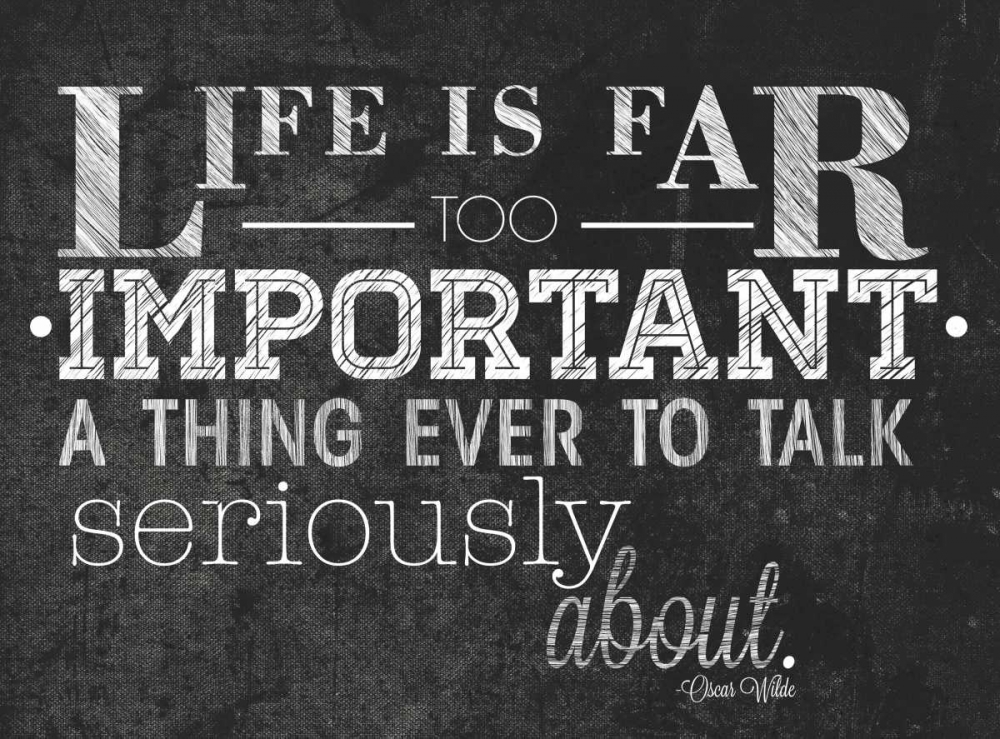 Life is Important with Border art print by SD Graphics Studio for $57.95 CAD