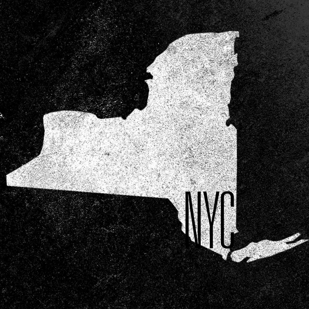 NY Chalk with Border art print by SD Graphics Studio for $57.95 CAD