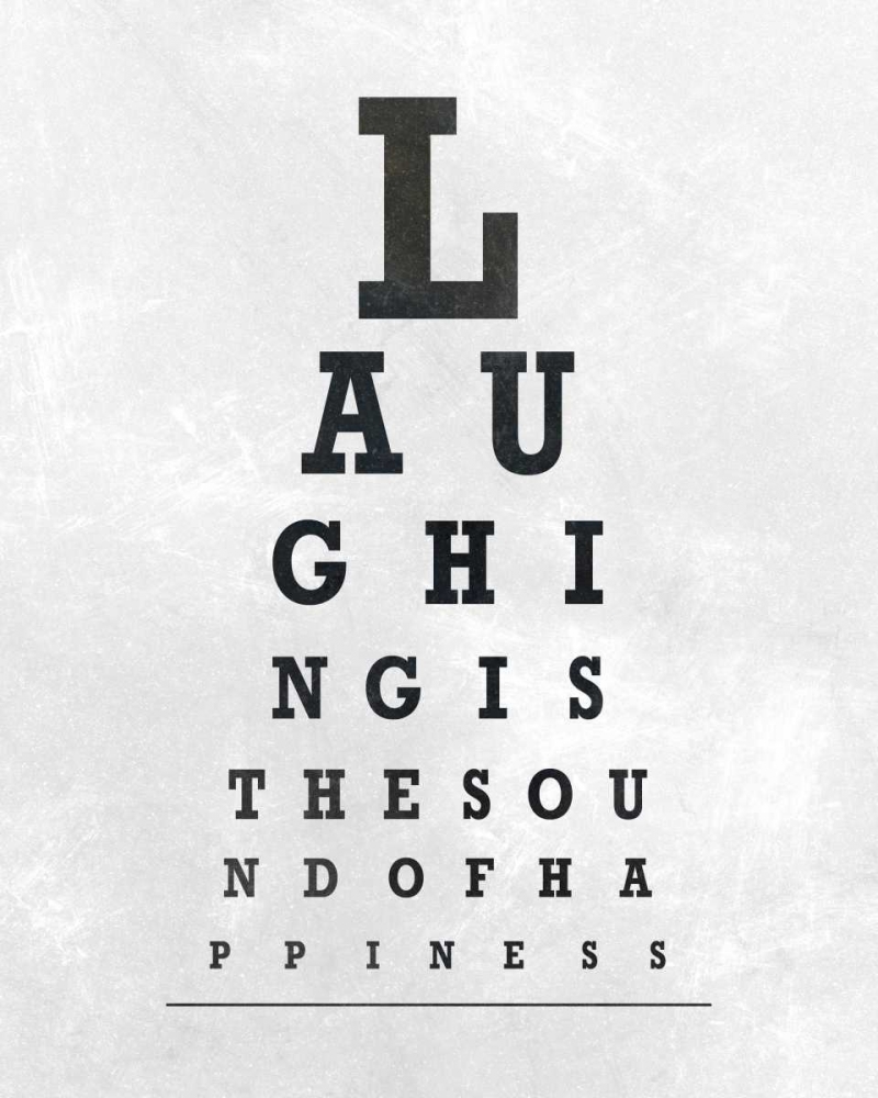Eye Chart Typography II art print by SD Graphics Studio for $57.95 CAD