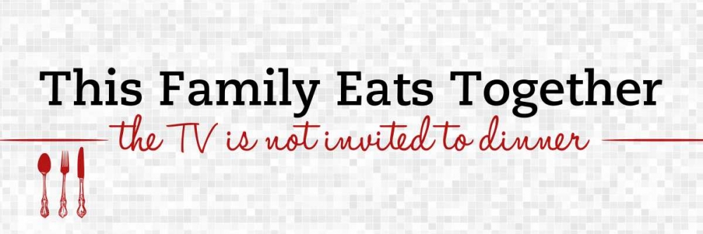 Family Eats Together art print by SD Graphics Studio for $57.95 CAD