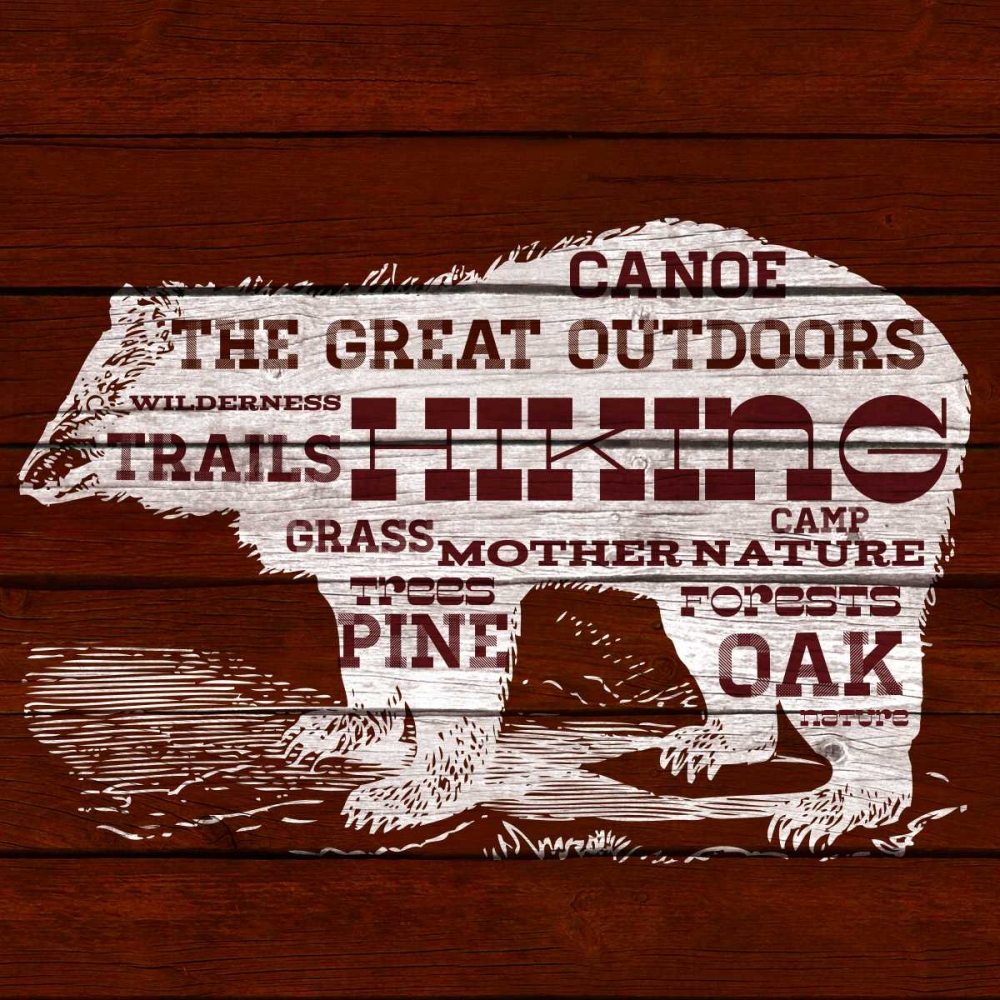 Bear Text art print by SD Graphics Studio for $57.95 CAD