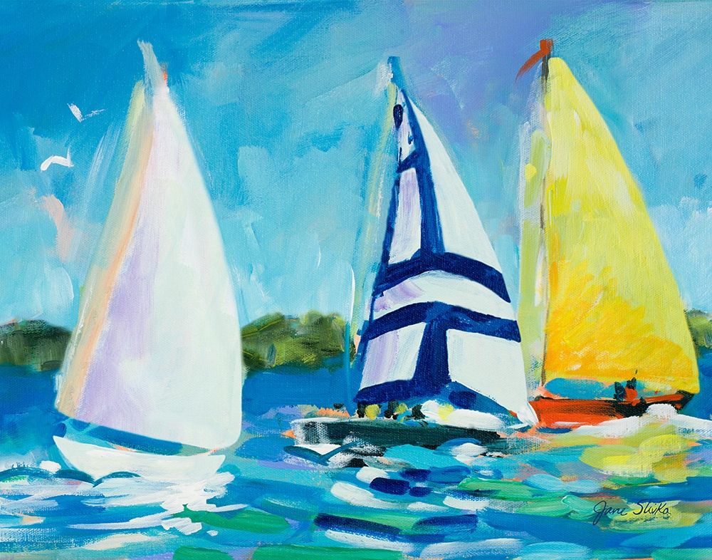 The Regatta art print by Jane Slivka for $57.95 CAD
