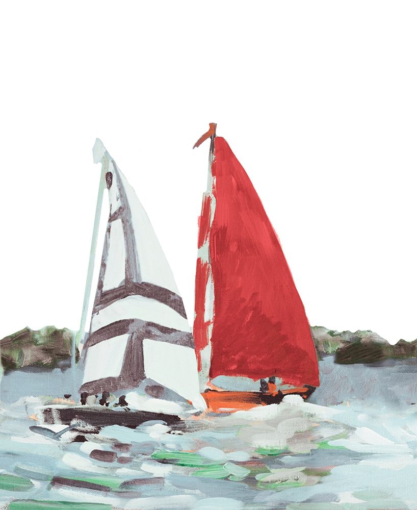 Line Regatta I art print by Jane Slivka for $57.95 CAD