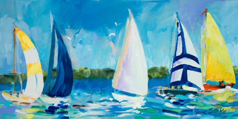 The Regatta I art print by Jane Slivka for $57.95 CAD