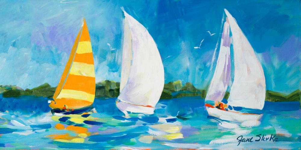 The Regatta II art print by Jane Slivka for $57.95 CAD