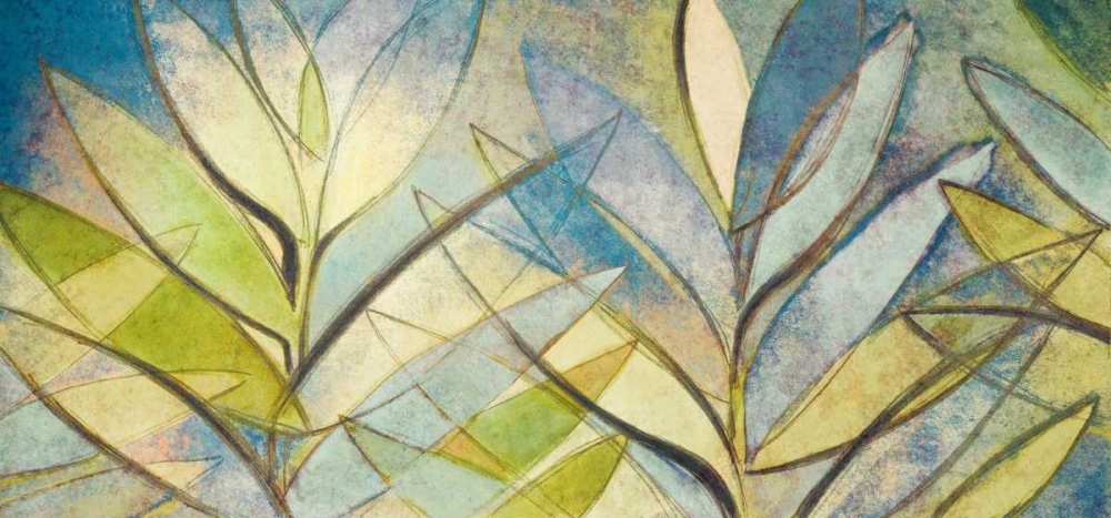 Palm Abstract in Blue art print by Lanie Loreth for $57.95 CAD