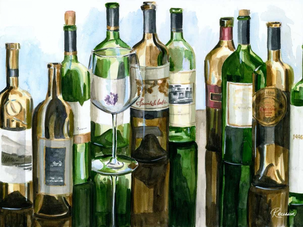 BandG Bottles I art print by Heather A. French-Roussia for $57.95 CAD