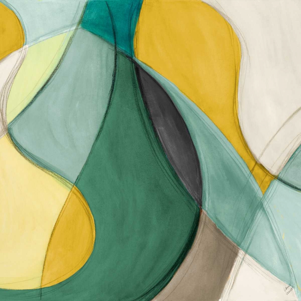 Curving Color Square II art print by Lanie Loreth for $57.95 CAD