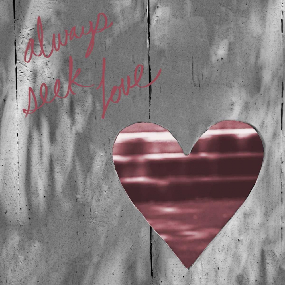 Love is All Around II (always seek love) art print by Gail Peck for $57.95 CAD