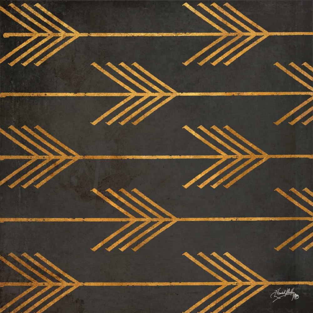 Gold Arrow Modele II art print by Elizabeth Medley for $57.95 CAD