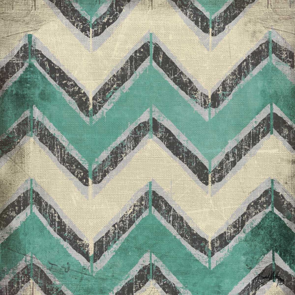 Turquoise Modele VII art print by Elizabeth Medley for $57.95 CAD