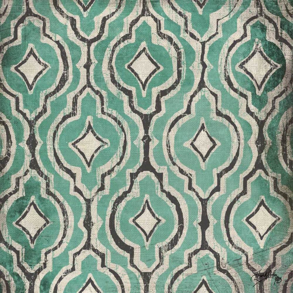 Turquoise Modele II art print by Elizabeth Medley for $57.95 CAD