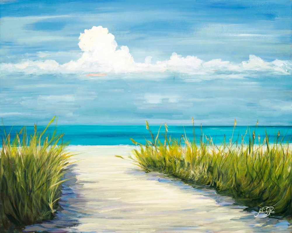 Beach Scene I art print by Julie DeRice for $57.95 CAD
