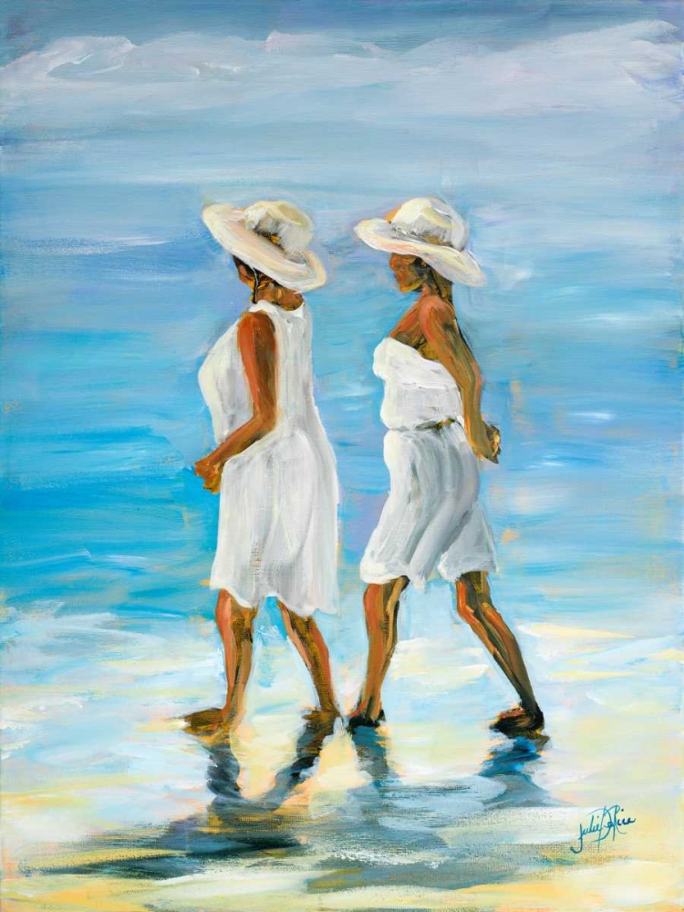 Women on Beach I art print by Julie DeRice for $57.95 CAD