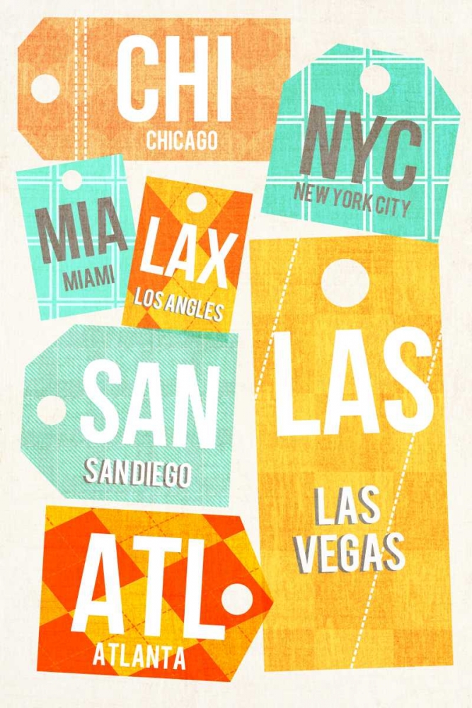 City Tags I art print by SD Graphics Studio for $57.95 CAD